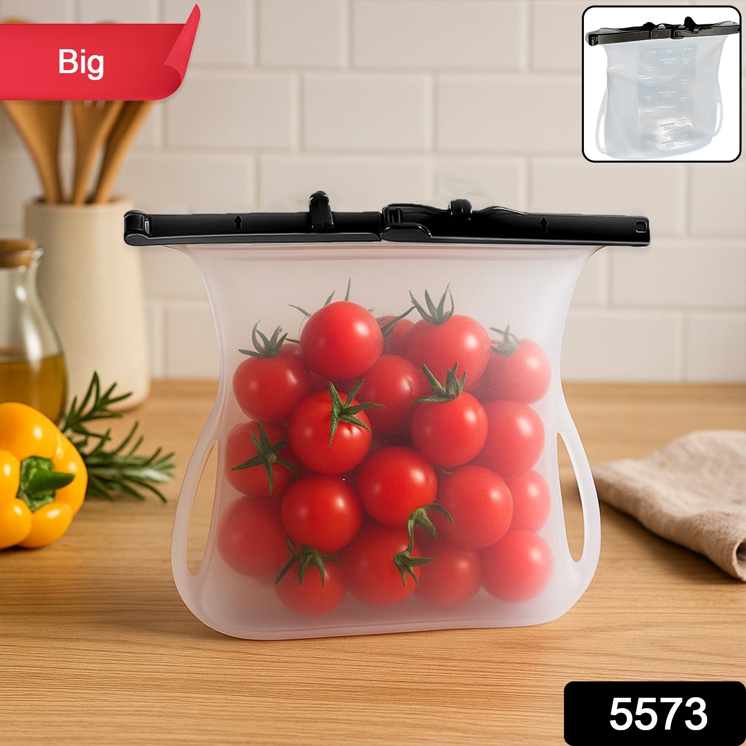 Reusable Silicone Food Storage Bag – Leakproof, Flat Bottom, Freezer & Microwave Safe, BPA-Free Snack & Sandwich Bag (1 Pc) Reusable Silicone Food Storage Bag – Leakproof, Flat Bottom, Freezer & Microwave Safe, BPA-Free Snack & Sandwich Bag (1 Pc)